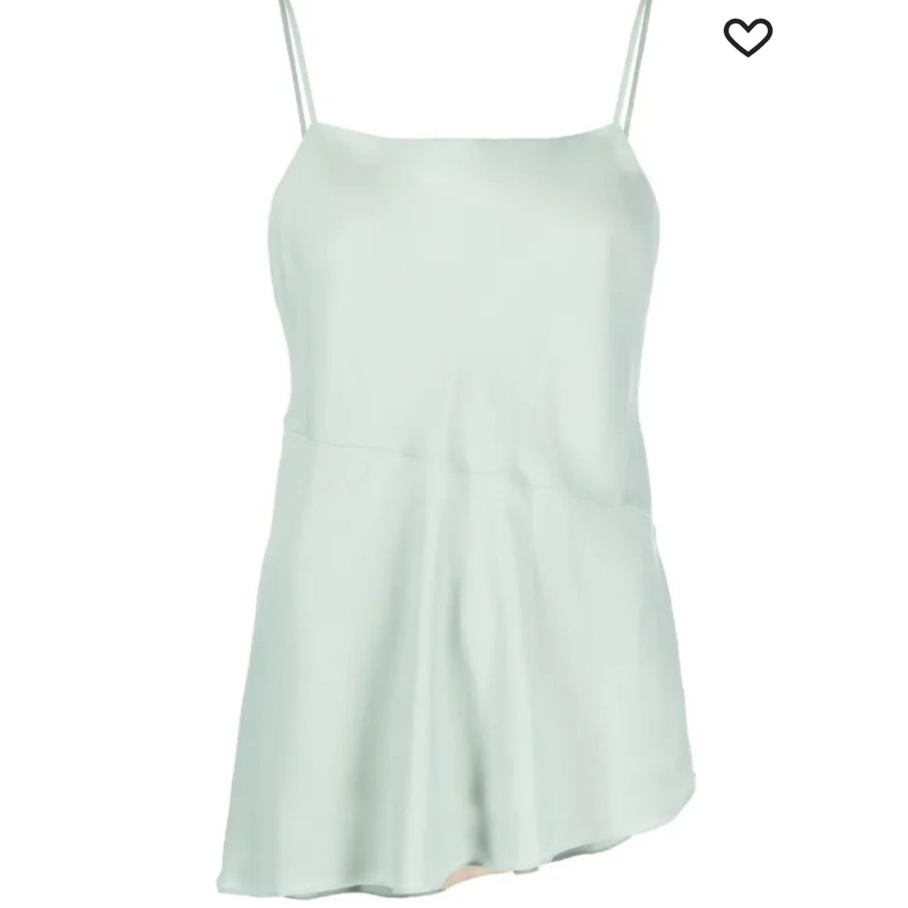 Theory Drape Slip Cami in Silver Mint
